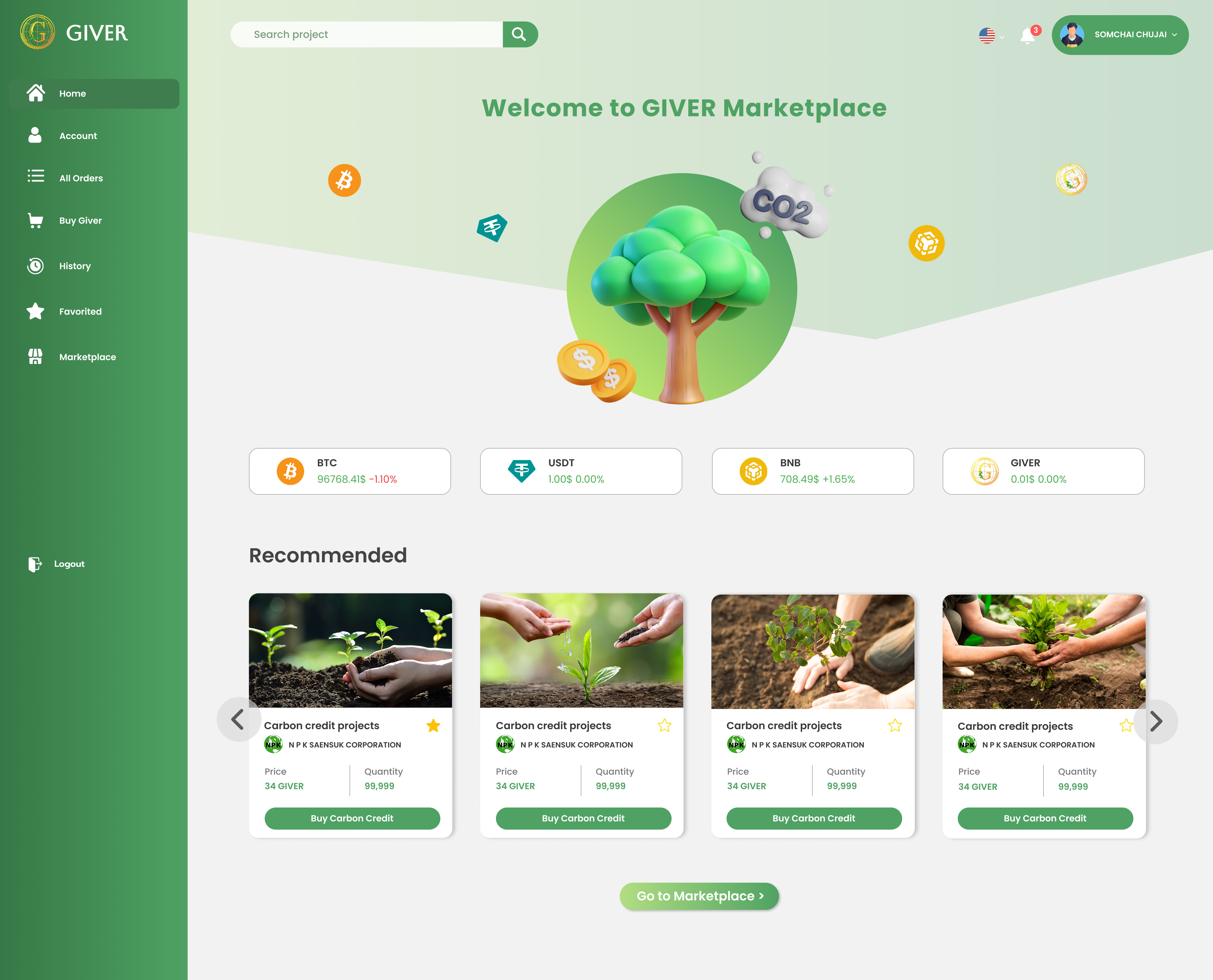Giver Marketplace